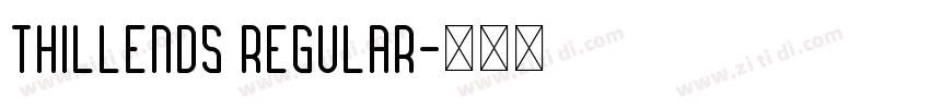 Thillends Regular字体转换